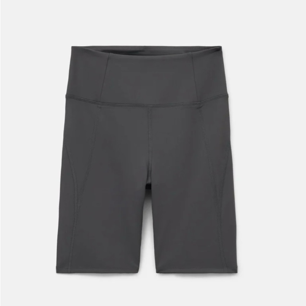 GIRLFRIEND COLLECTIVE  Women's Gray High-Waisted Shorts